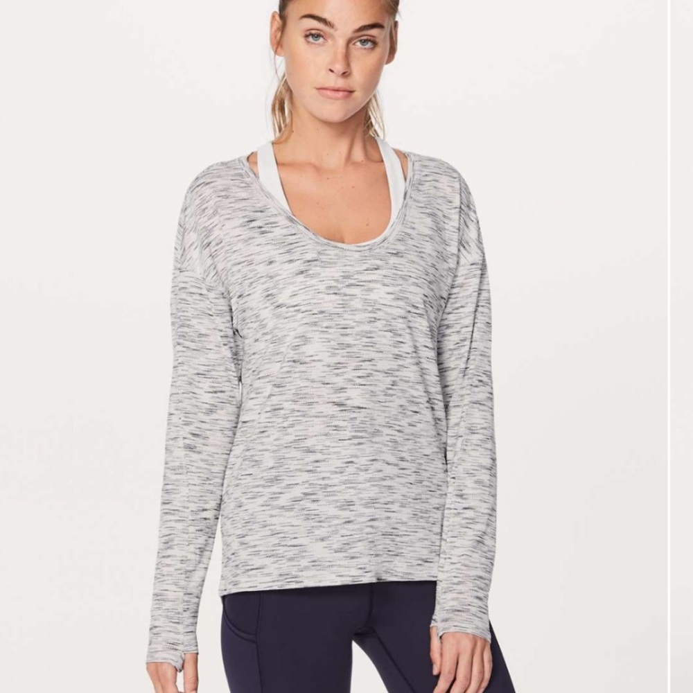 LULULEMON grey meant to move long sleeve tee